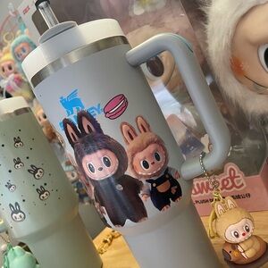 LABUBU Light Gray travel cup 40oz